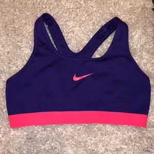 Nike Dri-Fit Sports Bra Purple/Pink Medium